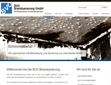 Tablet Screenshot of bvo-brandsanierung.de